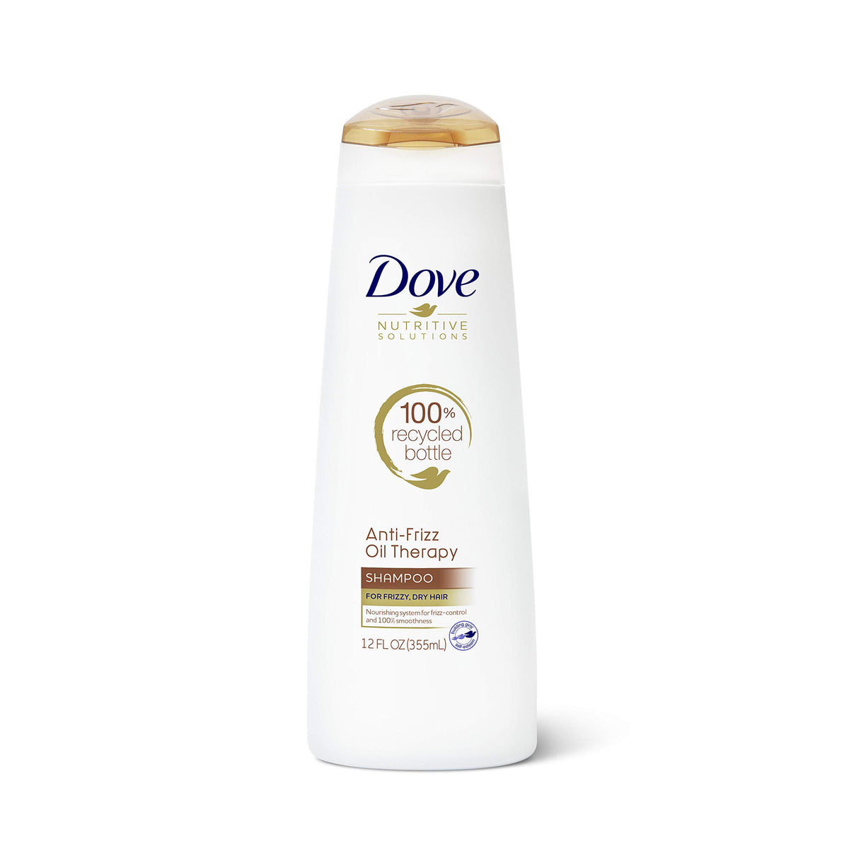 Dove Soluciones Nutritivas controla el encrespamiento; champú para uso diario.