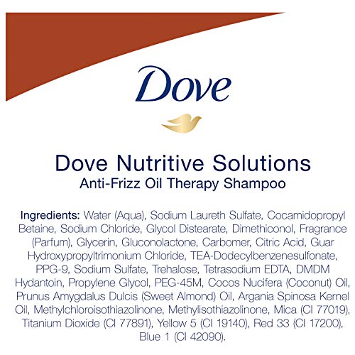 Dove Soluciones Nutritivas forma parte de un sistema con acondicionador para el cabello.