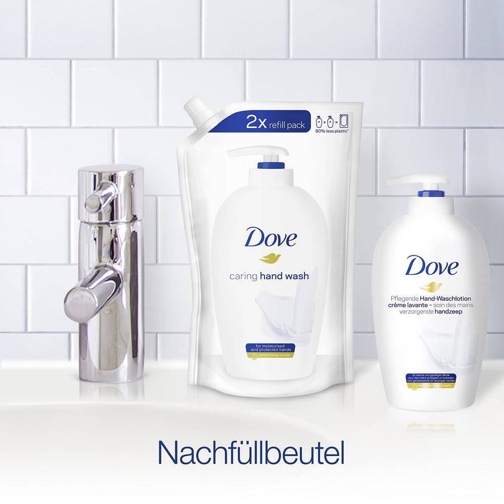 Dove recarga textura cremosa para un lavado cómodo.