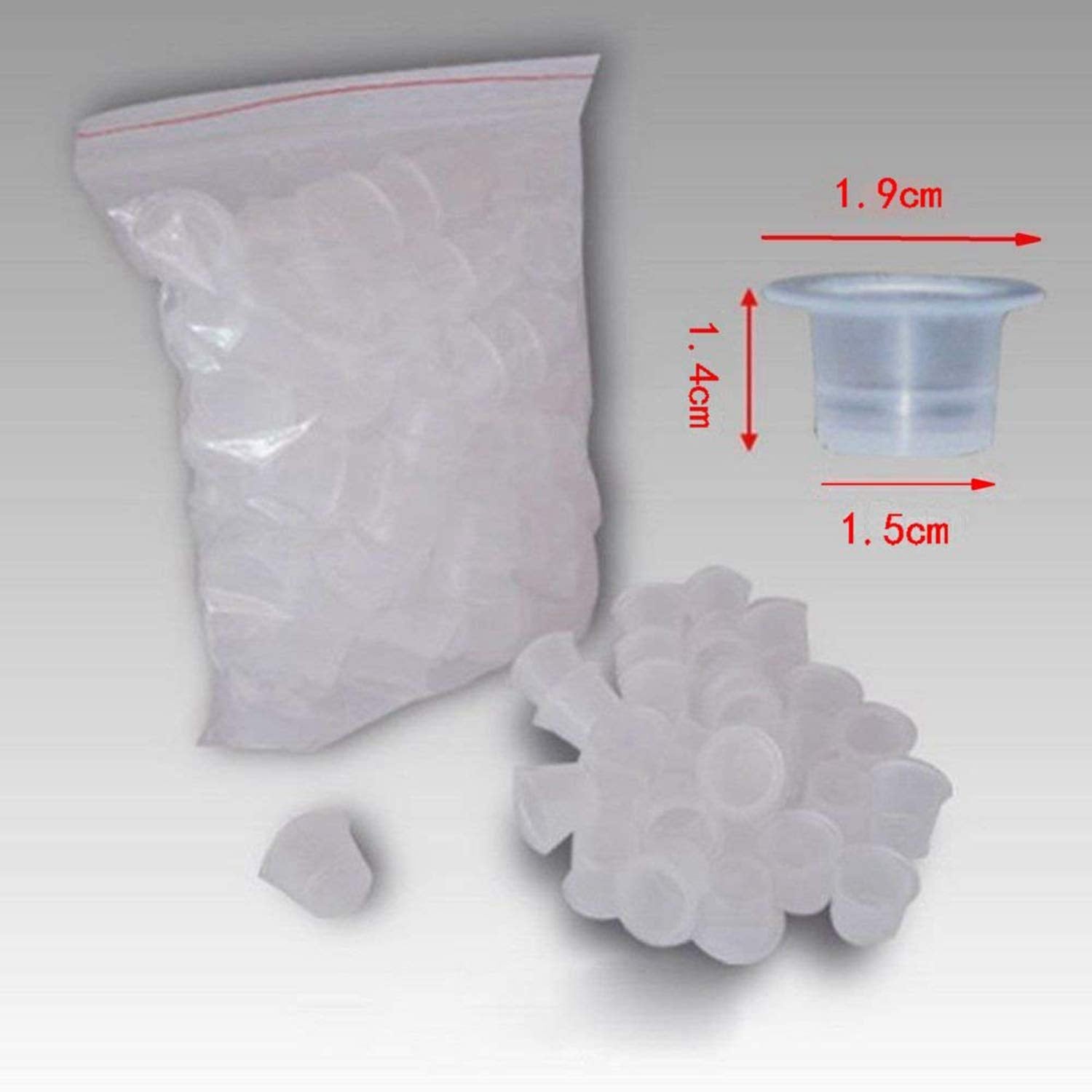 DOWEI tazas-tinta tatuaje grande 15: borde estable para pigmentos