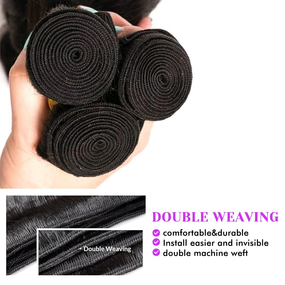 Dowstalgirl tejido doble mecha, mayor resistencia para peinados duraderos.