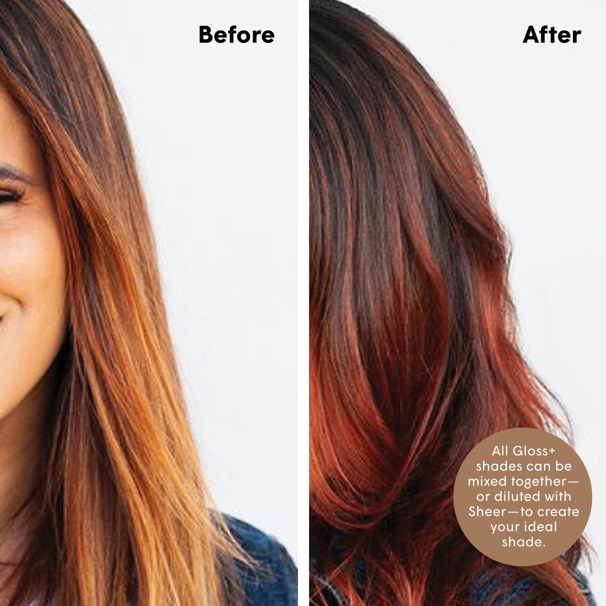 dpHUE Gloss+ Cobre: brillo sedoso y hidratación profunda tras cada uso.