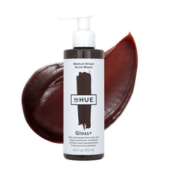 dpHUE Gloss+ Marrón Medio: botella para realzar color y brillo suave.