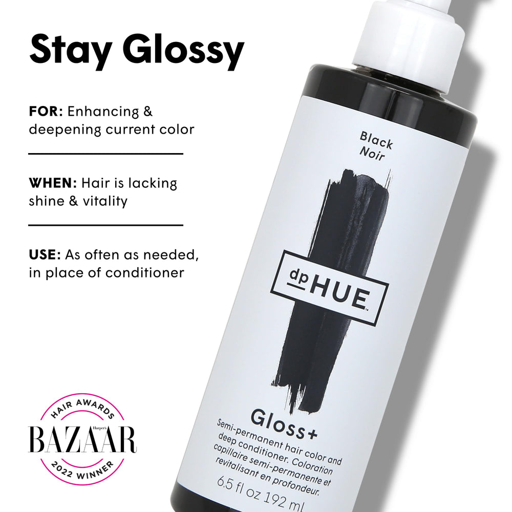 dpHUE Gloss+ brillo dinámico para color más intenso y apariencia luminosa.