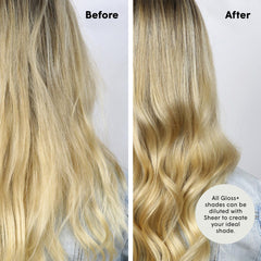 dpHUE Gloss+ Sheer se aplica en 3-20 minutos para brillo y suavidad