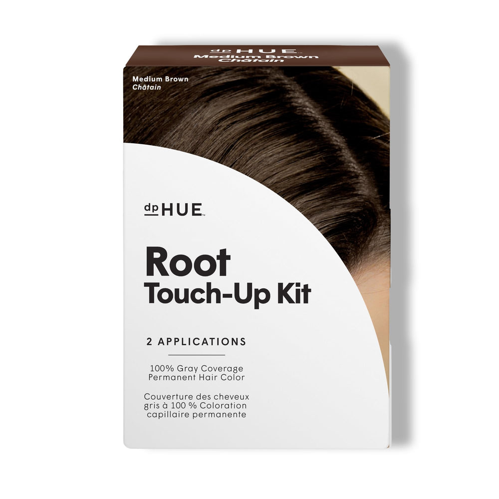 dpHUE kit-retouche racines chataigne moyen: solution pratique pour couvrir les racines entre les colorations.