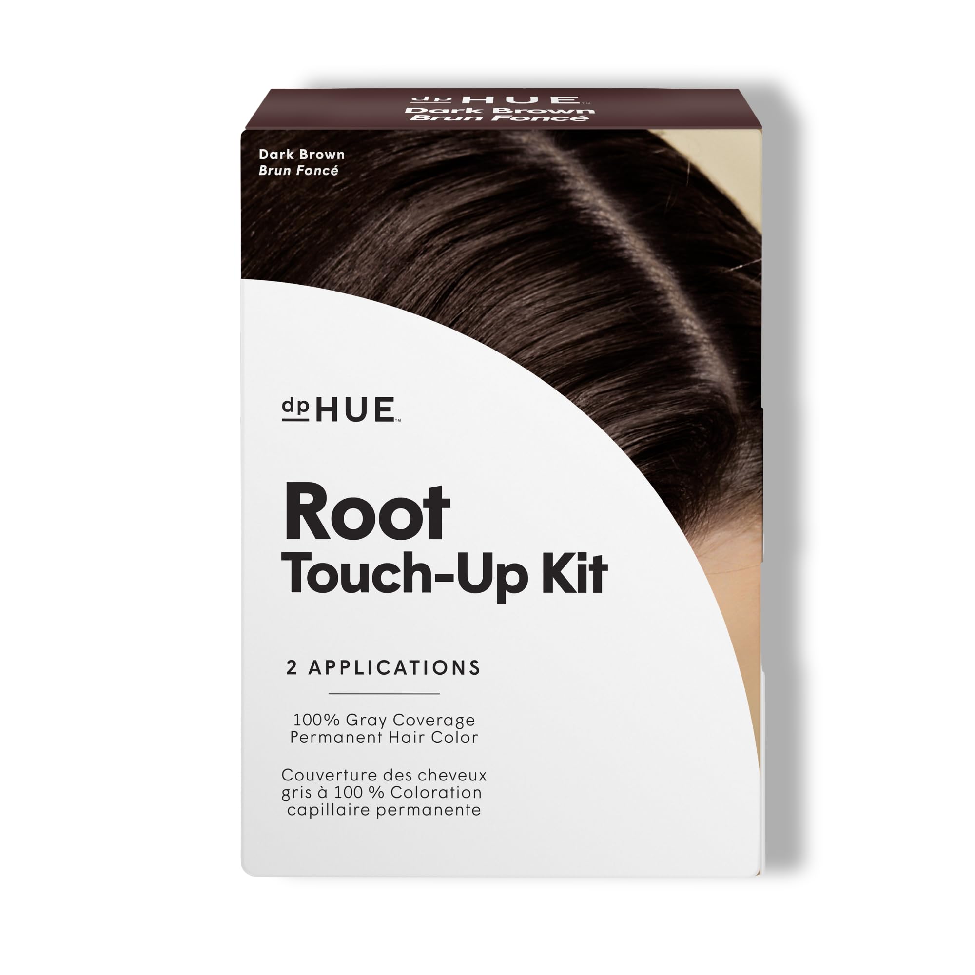  dpHUE kit retoque de raíces: empaque compacto para retoques en casa.