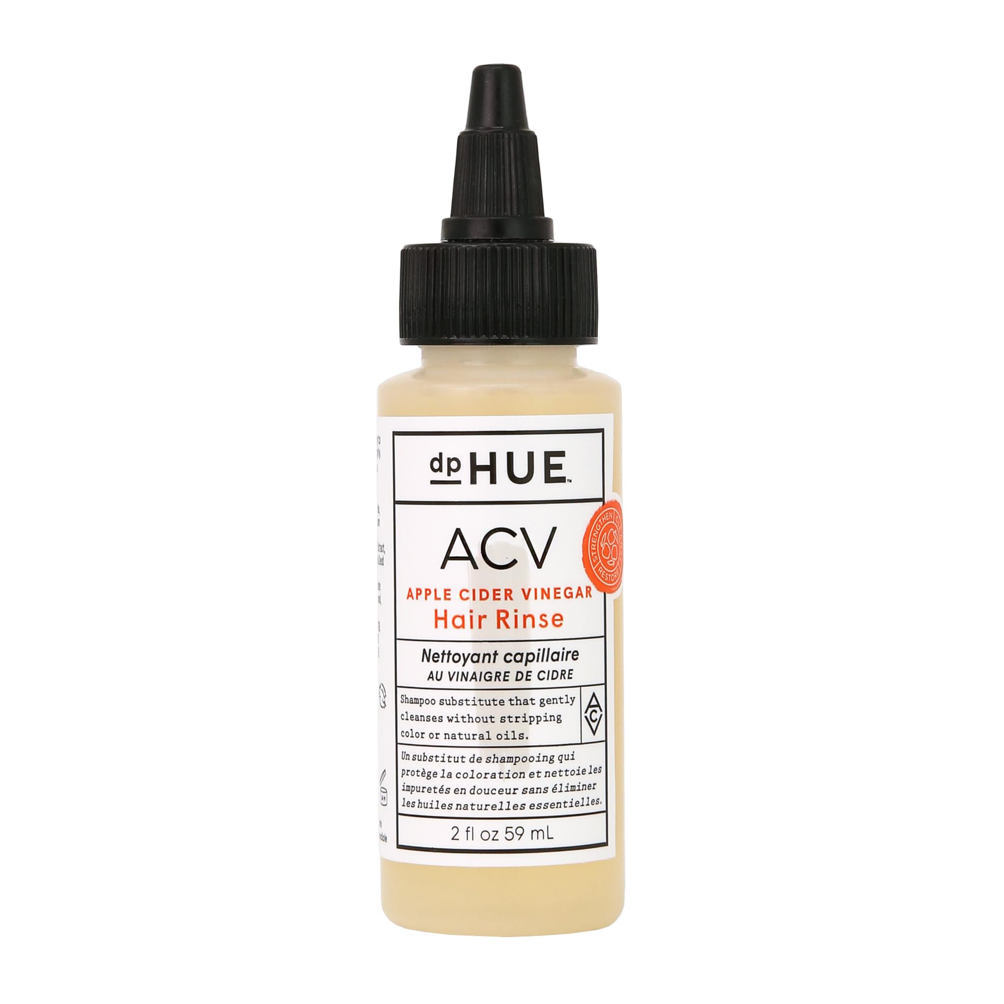 dpHUE Vinagre sidra manzana, botella vertida, enjuague suave para equilibrio del cuero cabelludo y brillo