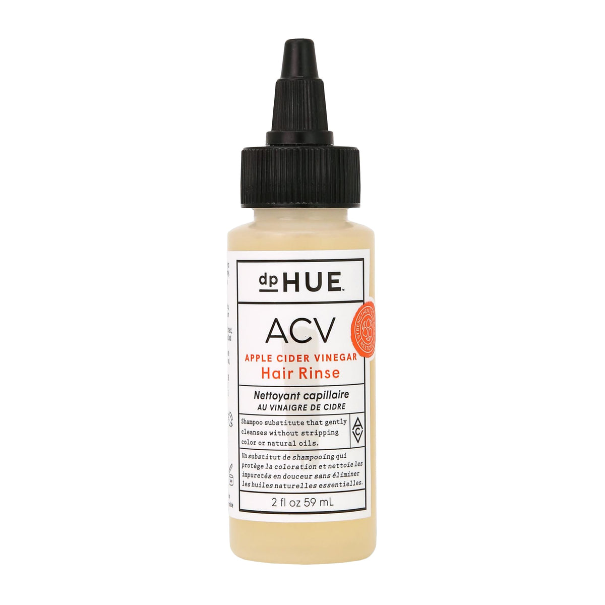 dpHUE Vinagre sidra manzana, botella vertida, enjuague suave para equilibrio del cuero cabelludo y brillo