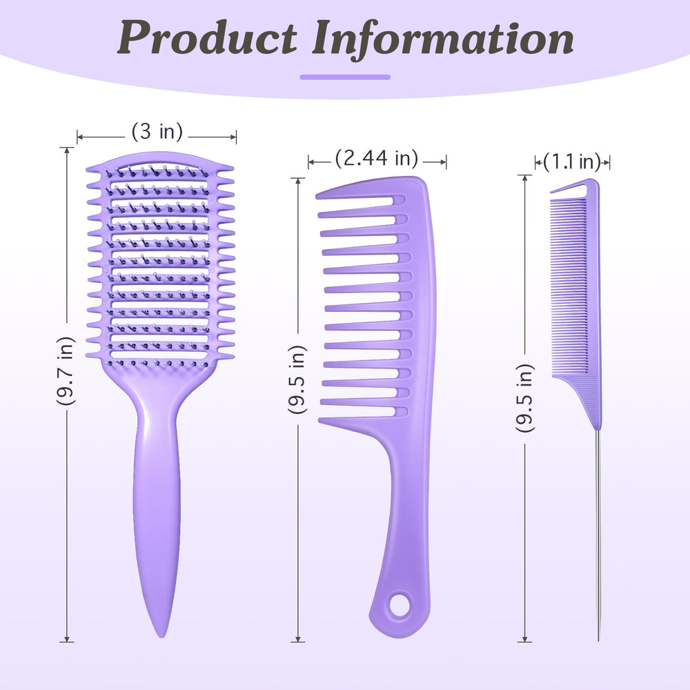 Cepillo DQAUI para rizos con control de frizz, ideal para rizos gruesos y finos.