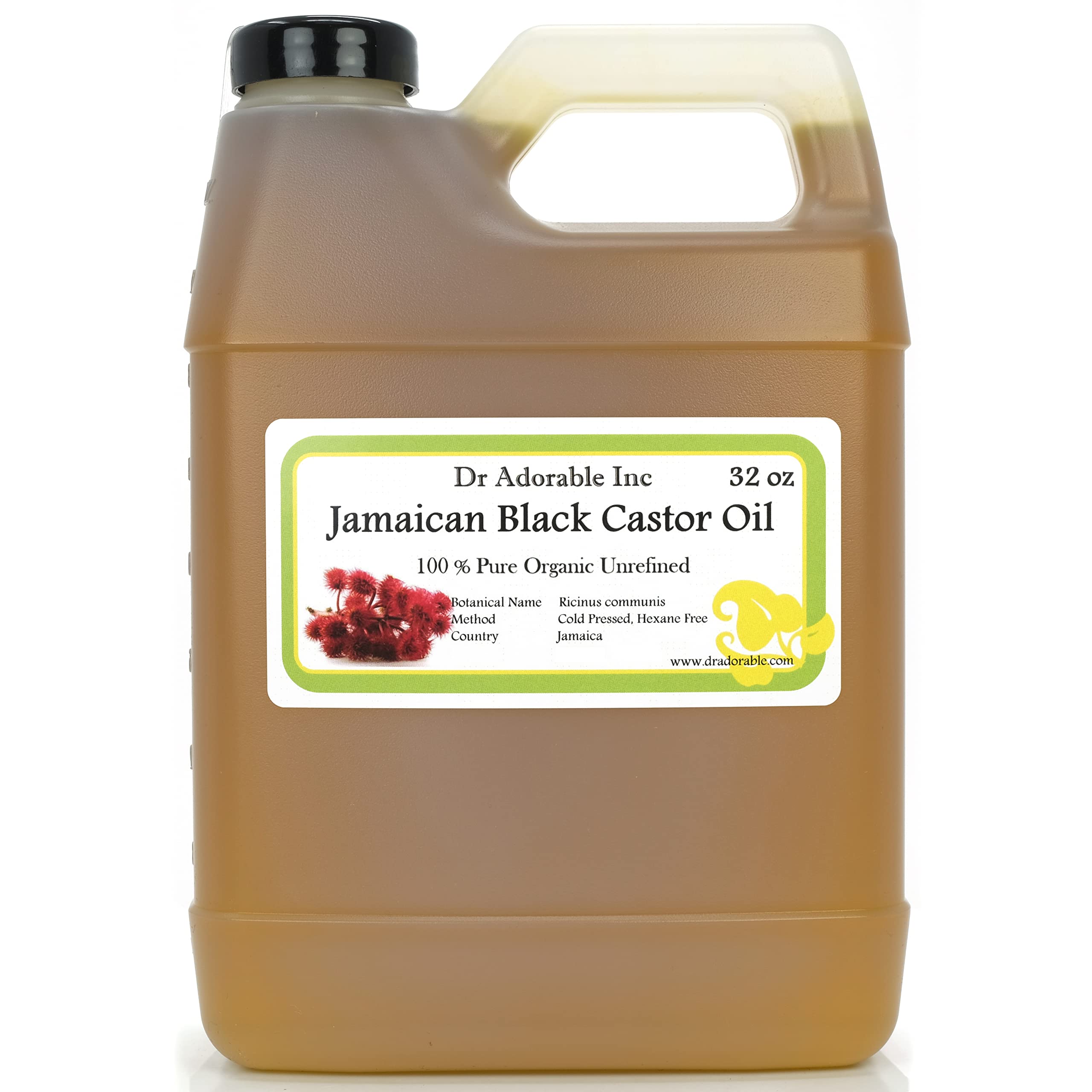 Dr Adorable Aceite de Ricino Jamaicano, botella de 32 onzas, para nutrir el cabello.