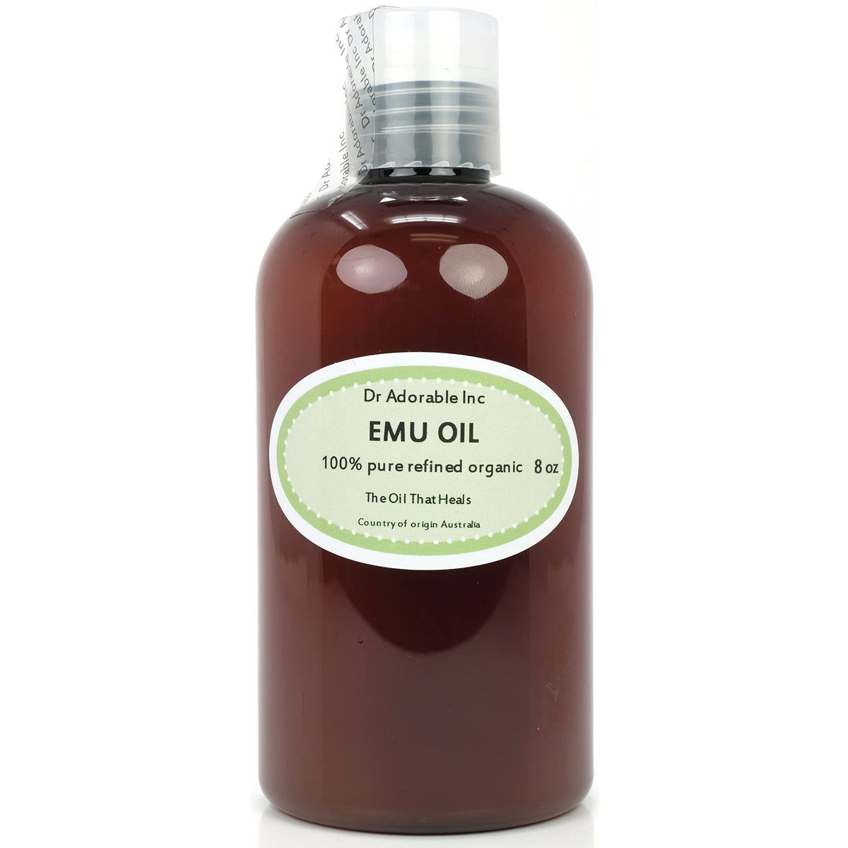 Dr Adorable Emu Aceite: frasco de 8 oz para cuidado diario de la piel.