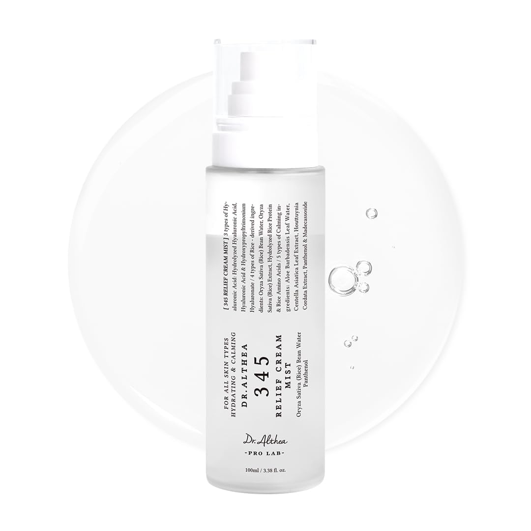 Dr.Althea 345 Alivio Crema Niebla: atomizador suave para hidratación rápida.