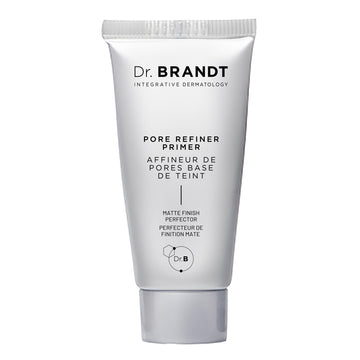 Dr. Brandt Skincare Refinador de poros y primer, empaque compacto para uso diario.