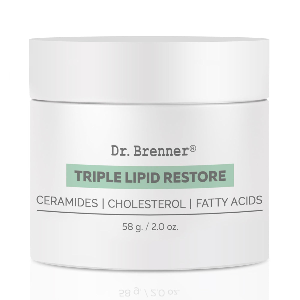 Dr. Brenner Triple Lipid Restore crema frontal para equilibrio y suavidad.