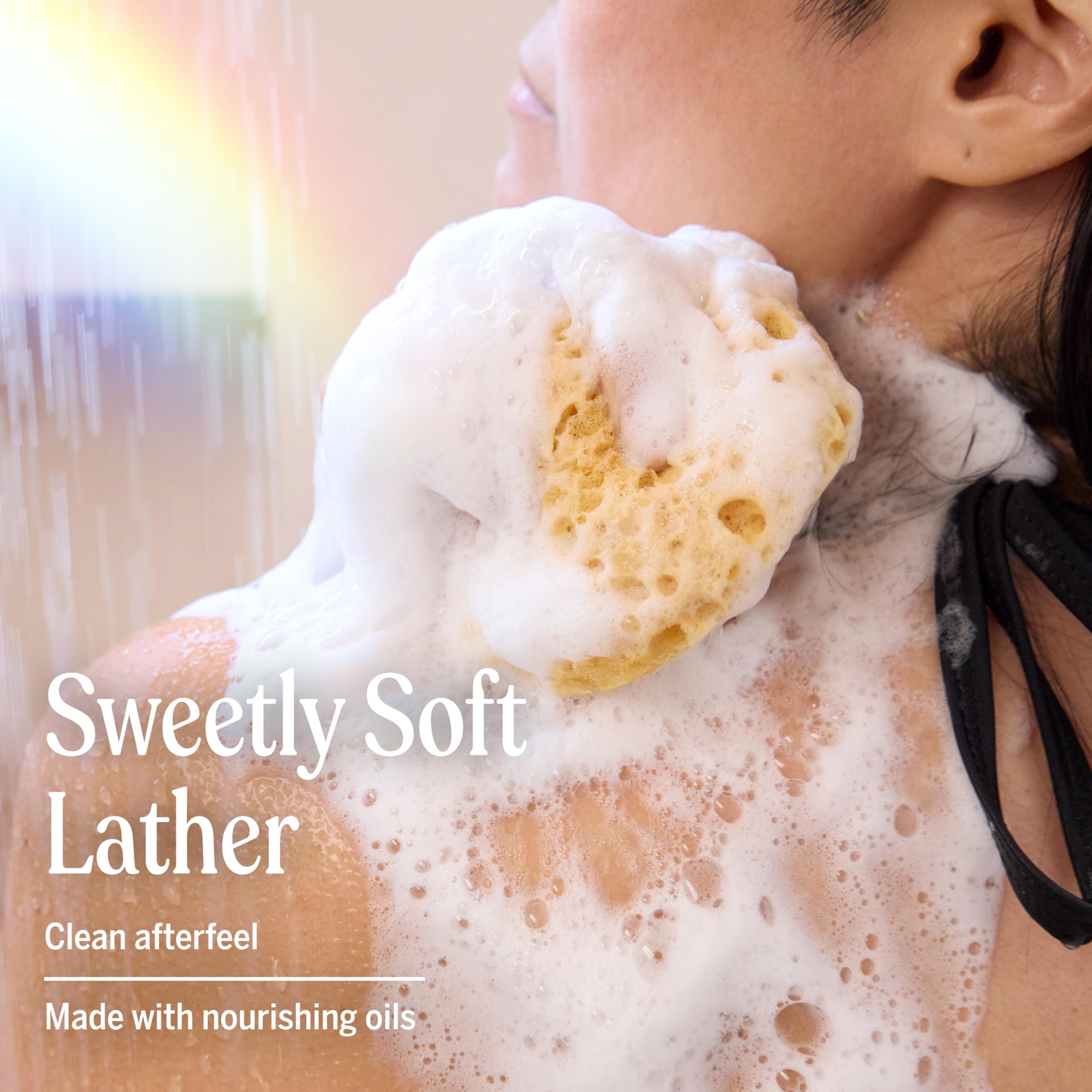 Texture crèmeuse du savon Lavande offrant douceur et nettoyage délicat