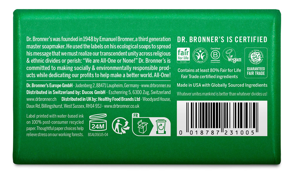 Dr. Bronner's All-One uso facial suave con jabón castile almendra