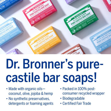 Dr. Bronner's barra menta: sensación fresca y limpieza revitalizante