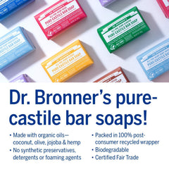 Dr. Bronner's barra menta: sensación fresca y limpieza revitalizante