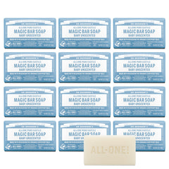 Dr. Bronner's barra mágica para bebé, sin fragancia, suave con piel sensible