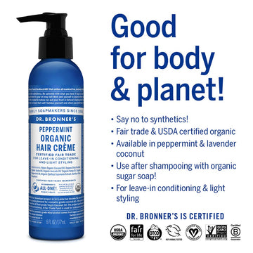 Dr. Bronner's crema definidora de rizos para estilo natural