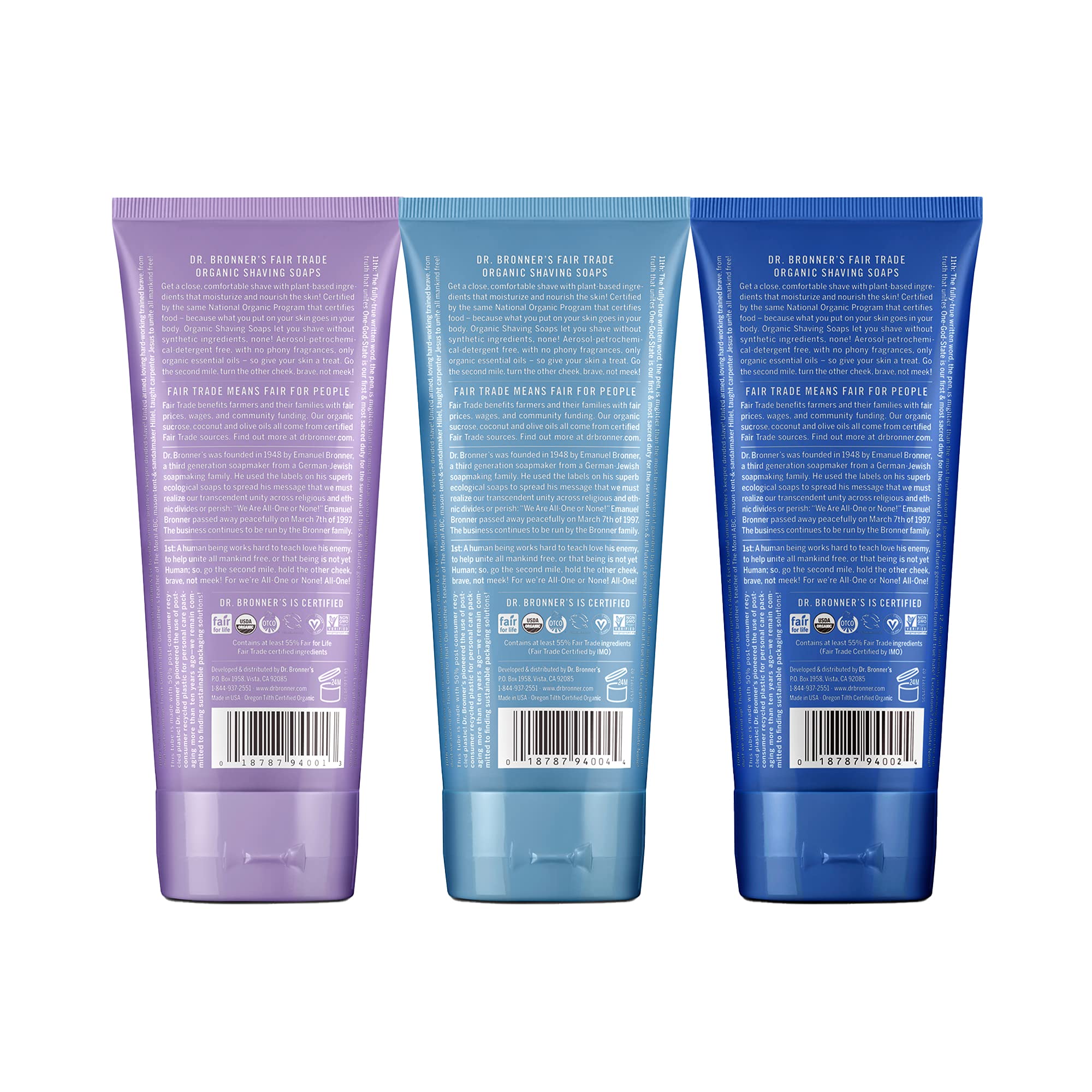 Dr. Bronner's Jabón de Afeitar Orgánico Sin Fragancia: opción suave para piel sensible.