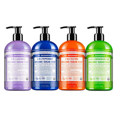 Dr. Bronner's Lavanda: botella de jabón de azúcar orgánico para manos suaves.