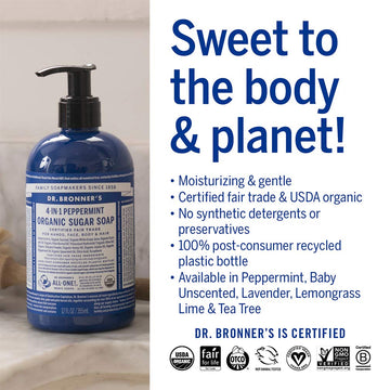 Cabello suave tras usar el jabón de menta Dr Bronner's