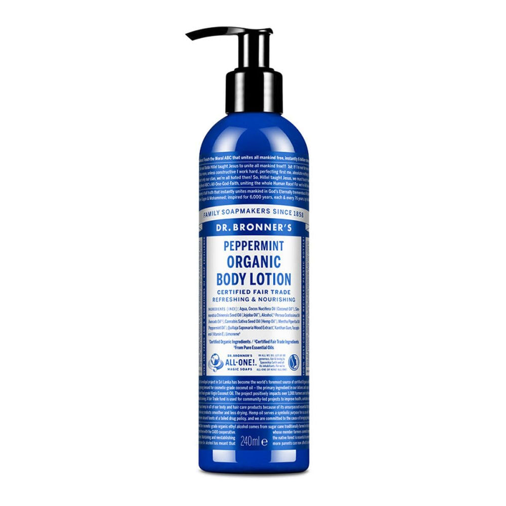 Dr. Bronner's loción de menta para manos y cuerpo en envase de 236 ml hidrata