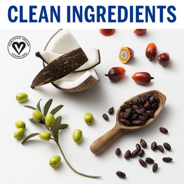 Dr. Bronner's plant-based ingredients visual close-up.