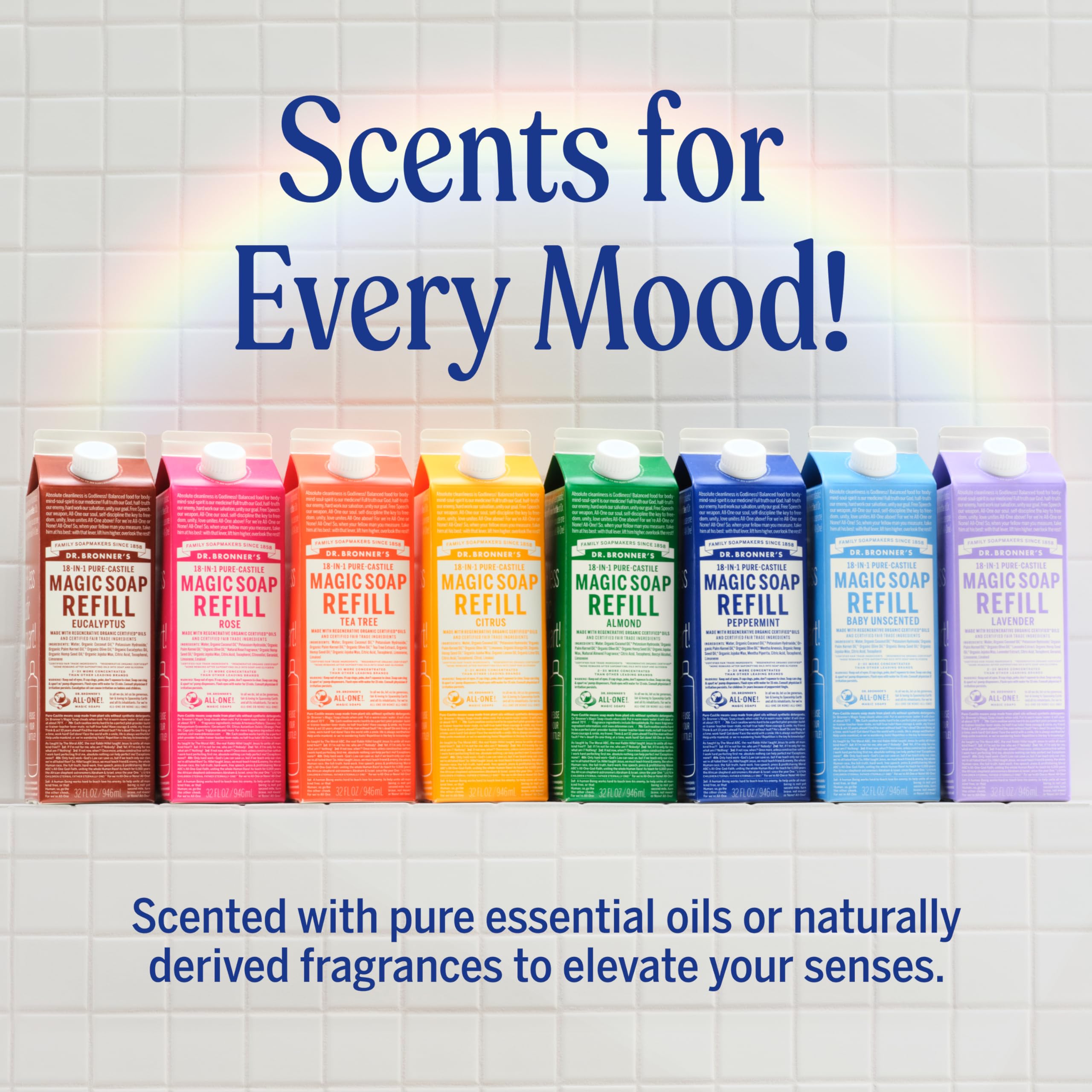 Dr. Bronner’s Pur‑Castile Menthe, parfum frais et expérience sensorielle.