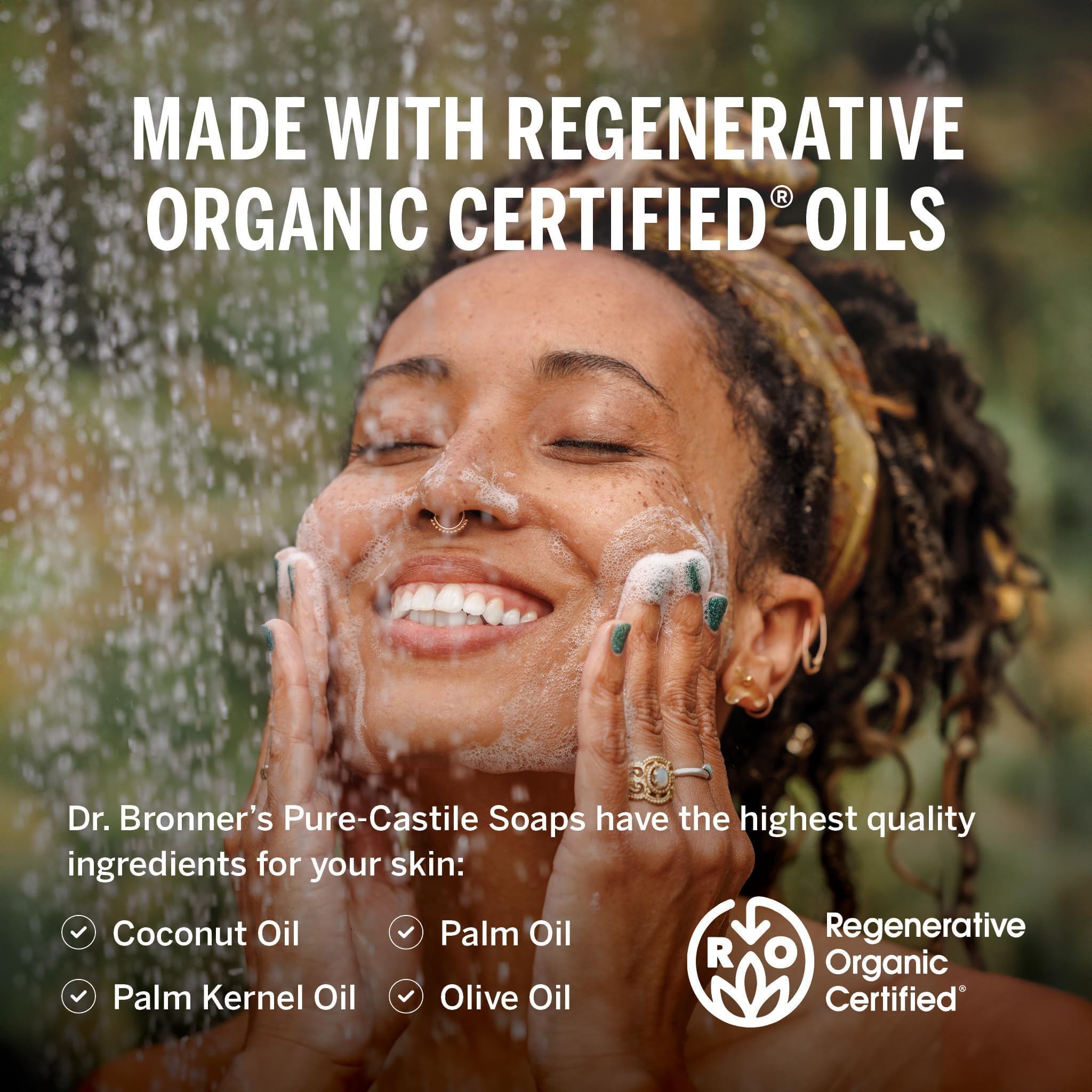 Dr. Bronner's Lavanda: uso práctico para manos, rostro y cuerpo.