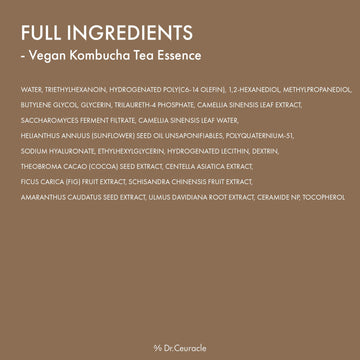 Dr. Ceuracle essencia kombucha, rutina rápida para un brillo natural.