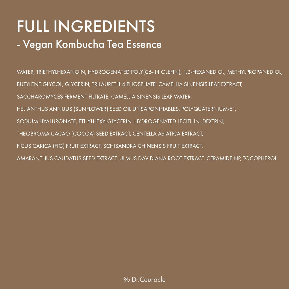 Dr. Ceuracle essencia kombucha, rutina rápida para un brillo natural.