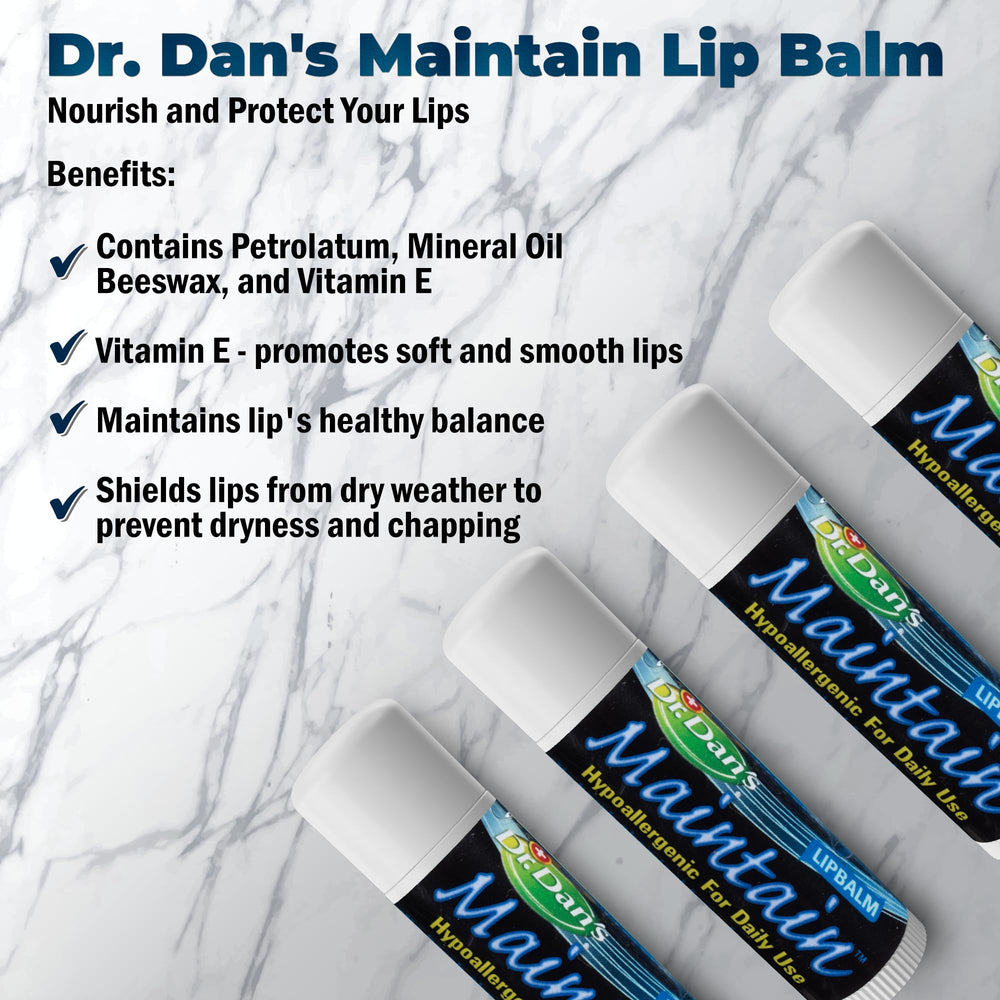 Aplicación suave con Maintain, textura cremosa para labios delicados.
