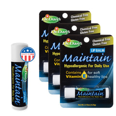 Dr. Dan's Maintain bálsamo labial en pack de 3 para hidratación diaria