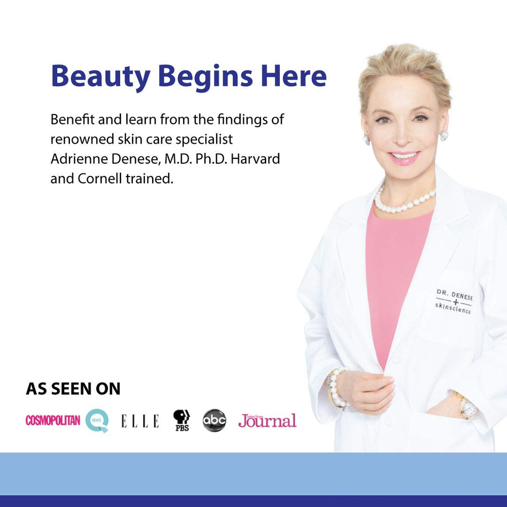 Luminosidad saludable y piel revitalizada con cada uso de Dr. Denese.