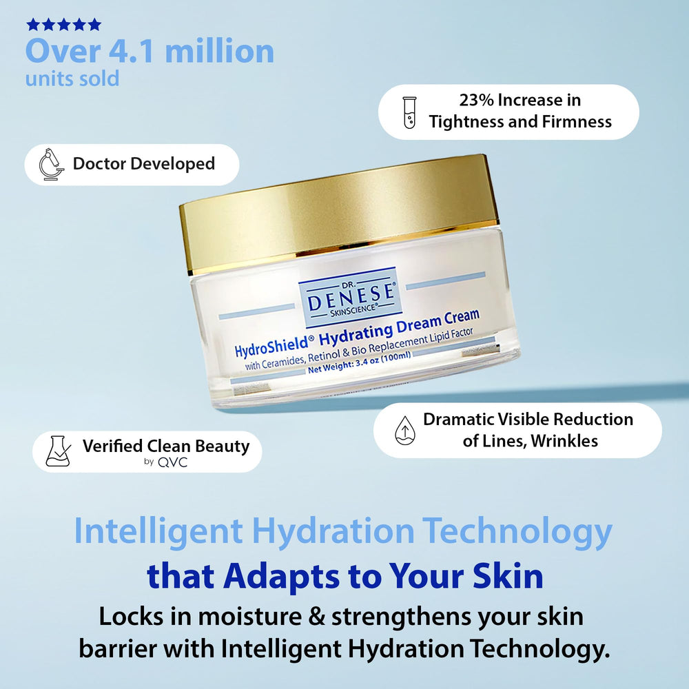 Combinación de retinol, ceramidas y péptidos de Dr. Denese para uniformar textura.