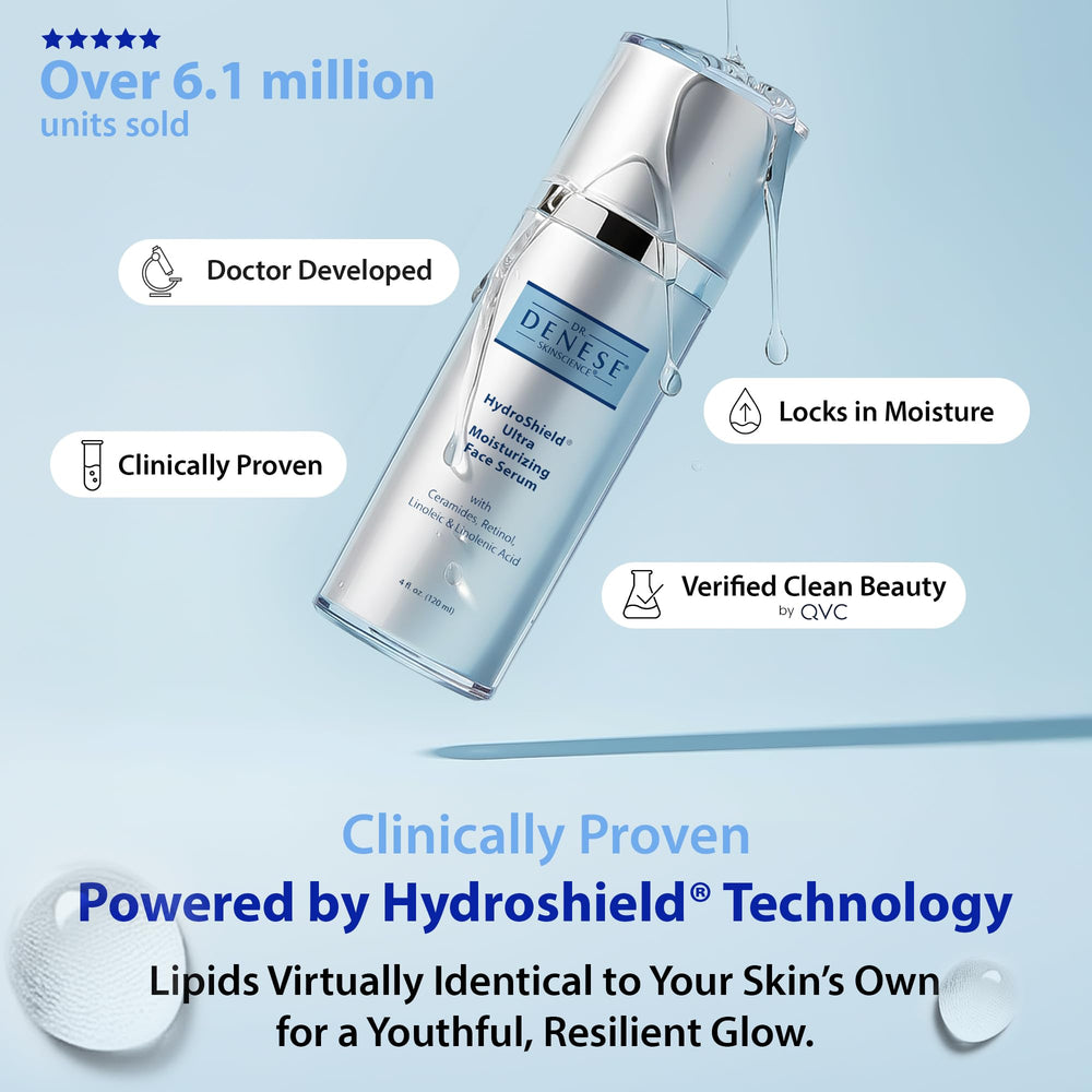 Dr. Denese SkinScience HydroShield – application qui offre une hydratation profonde tout au long de la journée.