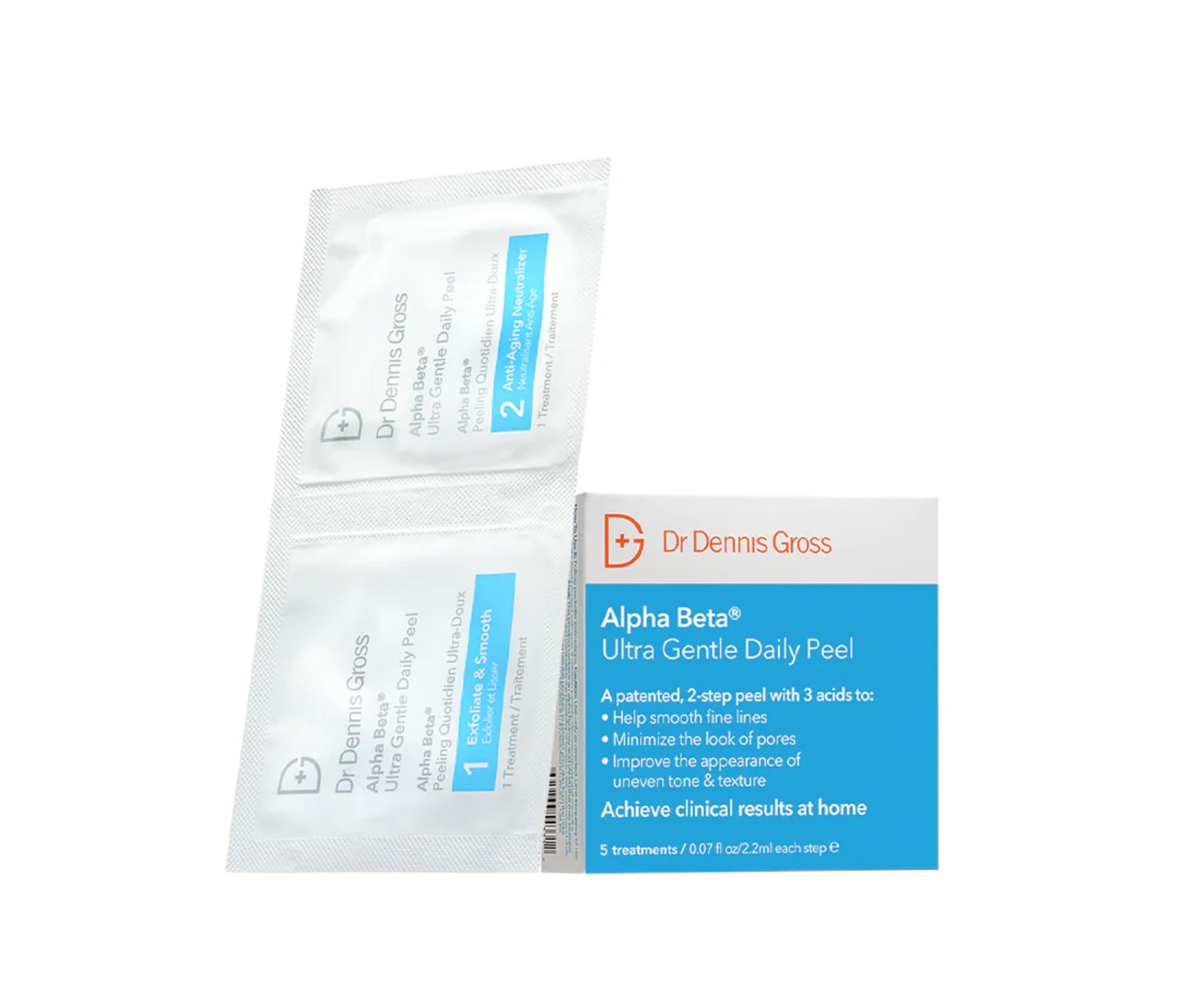 Dr. Dennis Gross Alpha Beta Ultra Suave peeling diario paso 1 exfoliante suave para poros reducidos