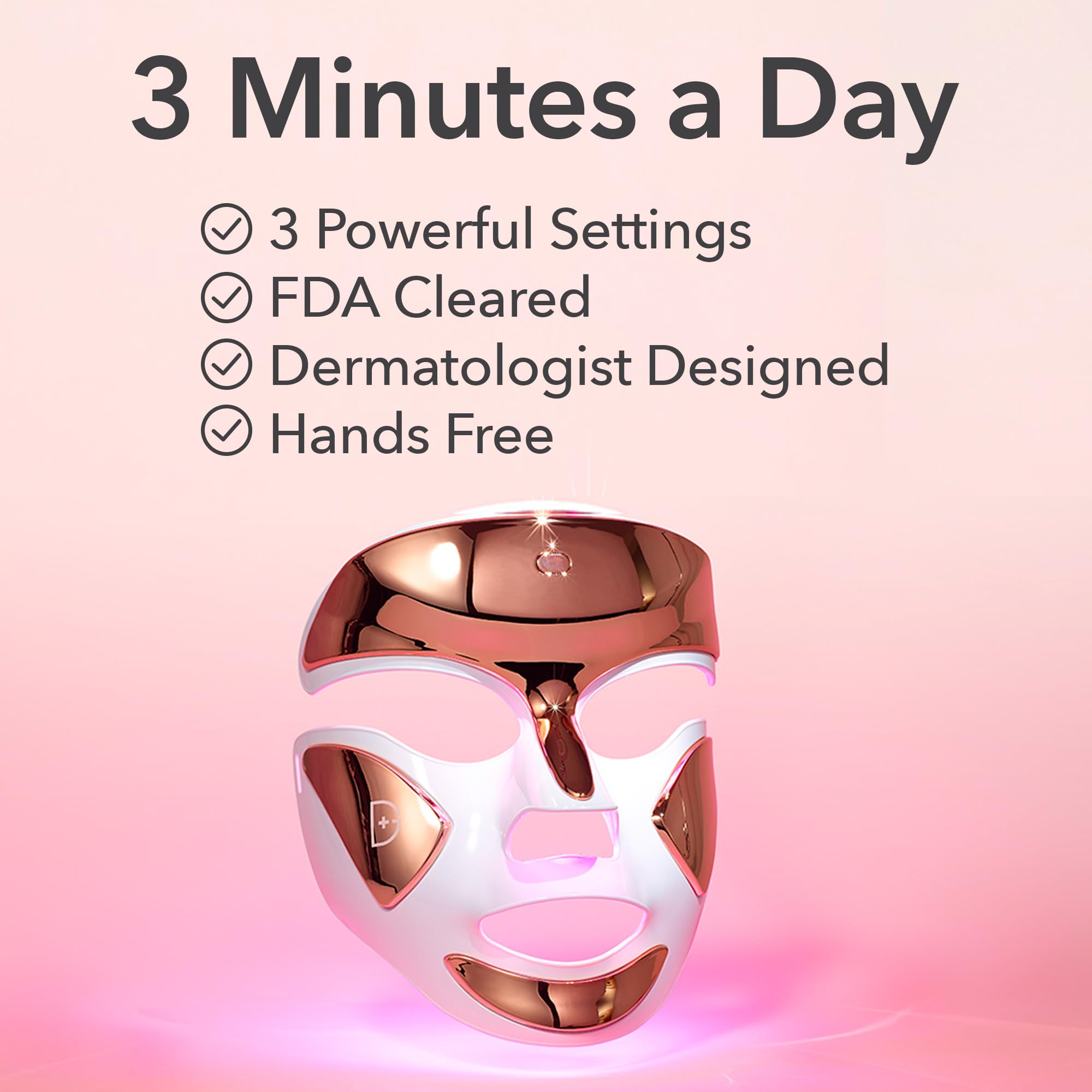 Dr. Dennis Gross DRx SpectraLite FaceWare Pro, cierre cómodo para ajuste seguro.