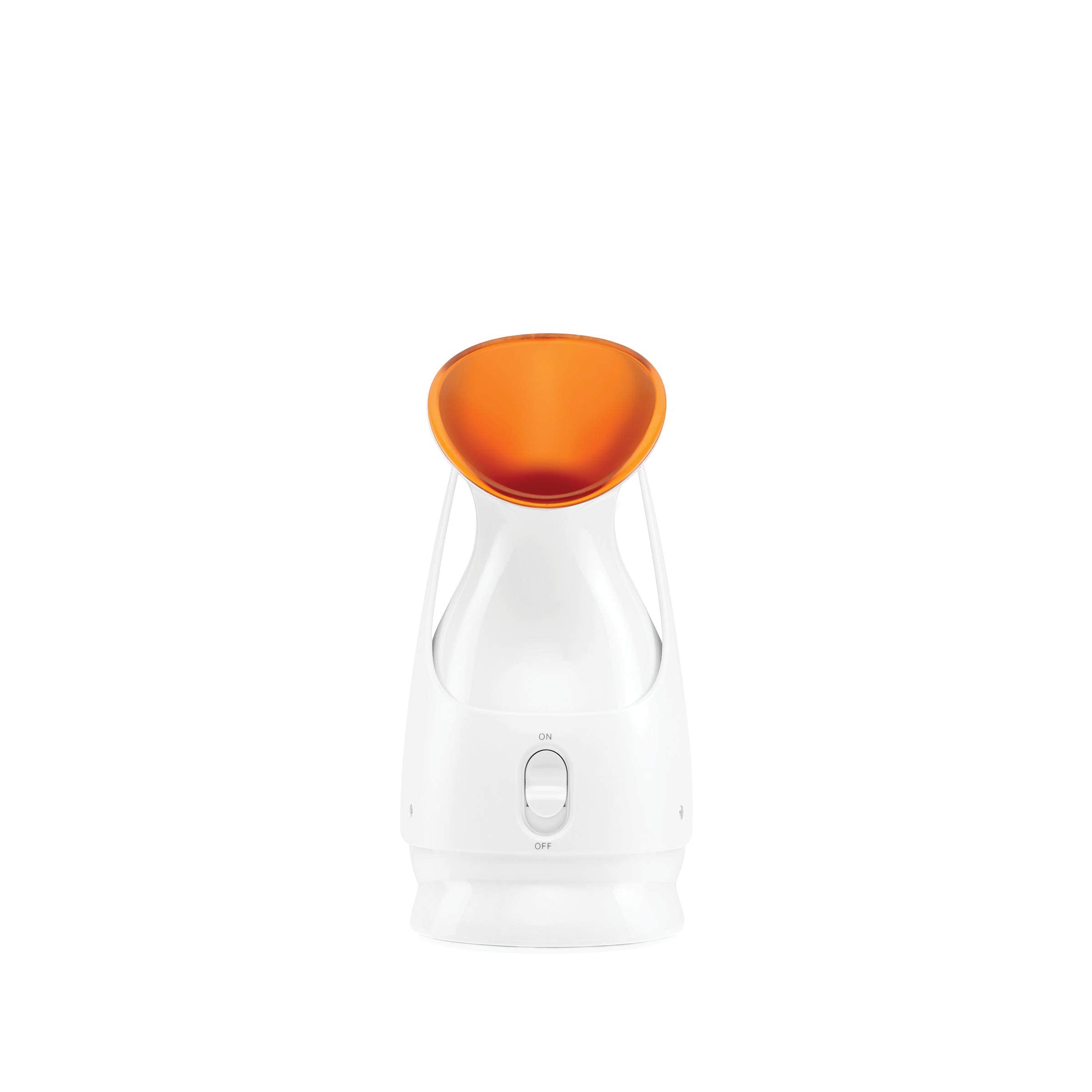 Manija ergonómica del Dr. Dennis Gross Pro Facial Steamer para uso cómodo.