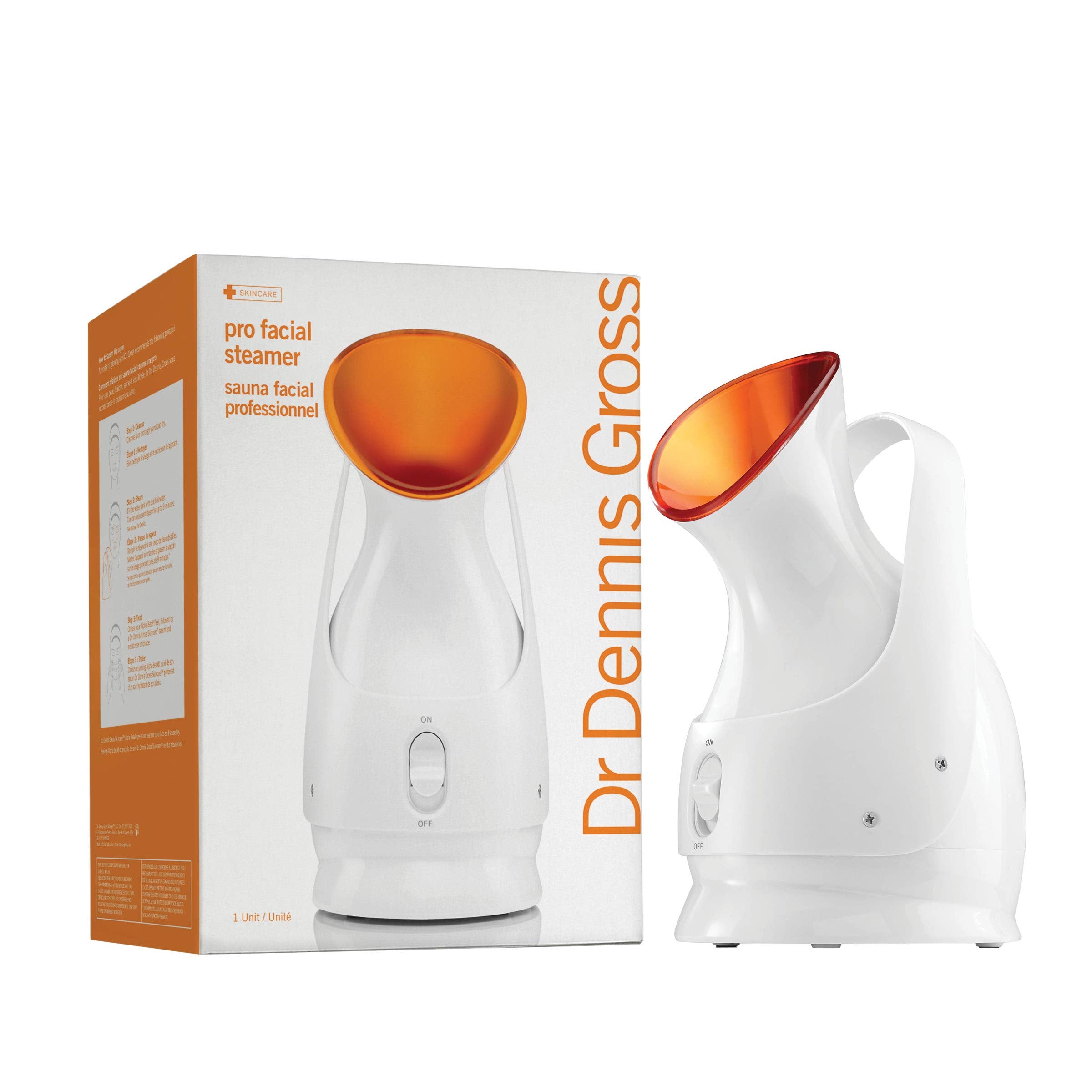 Dr. Dennis Gross Pro Facial Steamer: vapor suave para hidratación rápida de la piel.