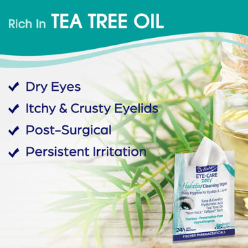 Dr. Fischer: toallitas ojos con textura suave para comodidad inmediata.