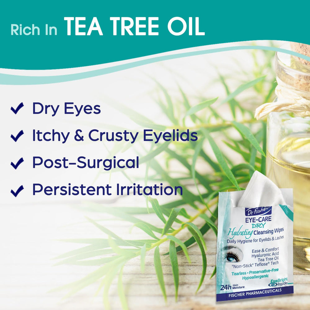 Dr. Fischer: toallitas ojos con textura suave para comodidad inmediata.