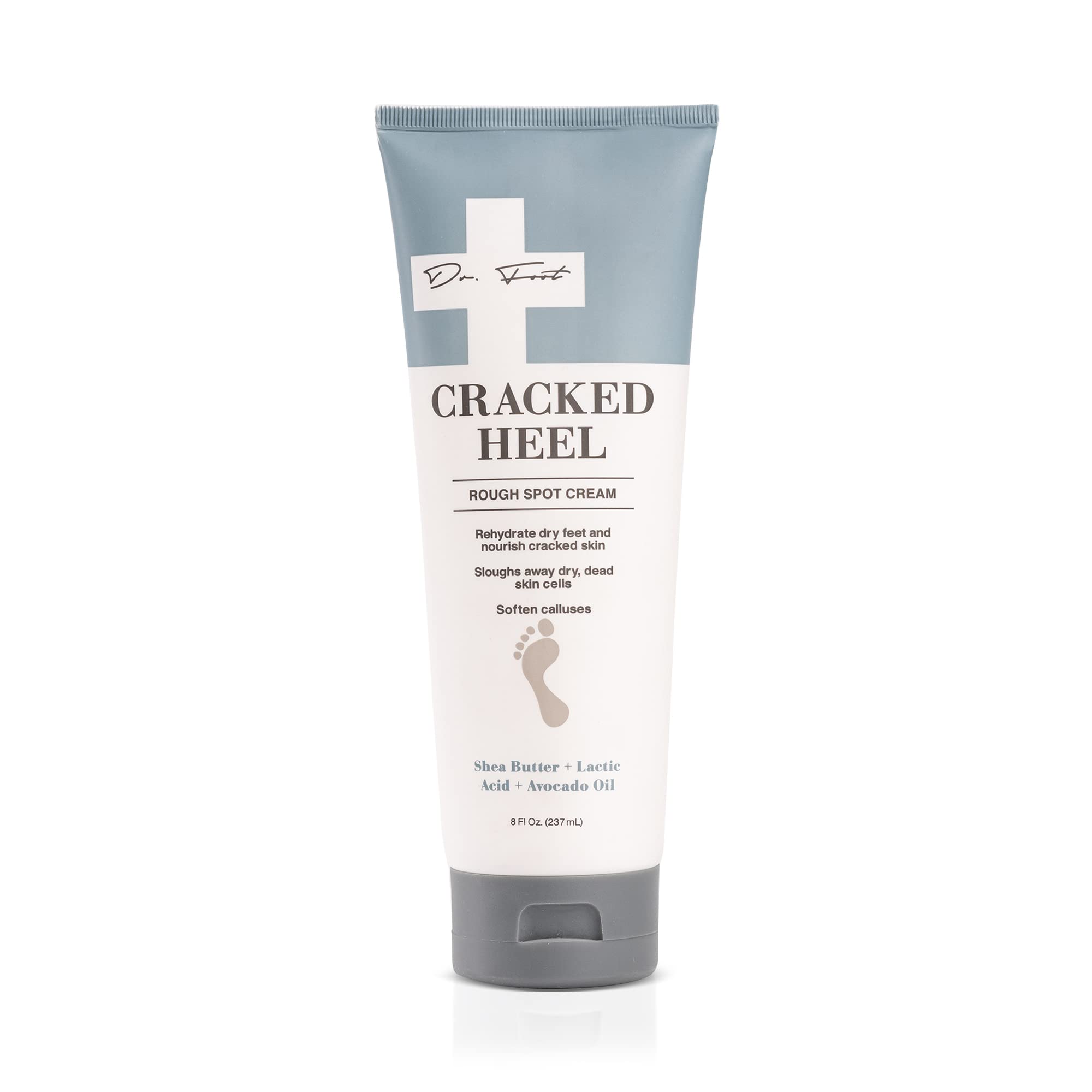 Dr. Foot crema reparadora para talones agrietados suaviza la piel y alivia la aspereza.