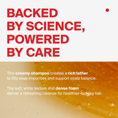 DR.FORHAIR Folligen Bio-3 Champú, textura cremosa destacada para limpieza suave.