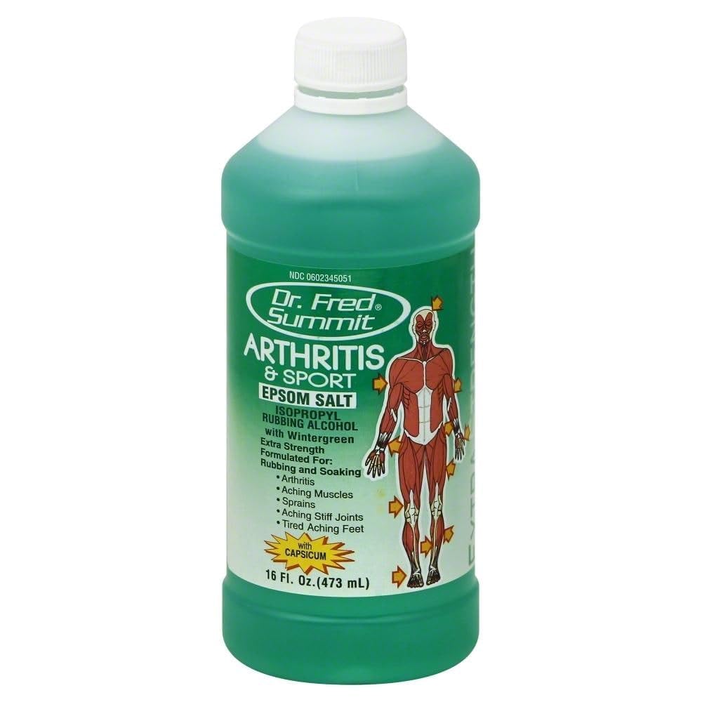 Dr. Fred Summit Sal de Epsom 16oz botella para baño relajante