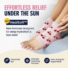 Chaussettes talons with gel intérieur retiennent l'humidité et adoucissent les zones sèches