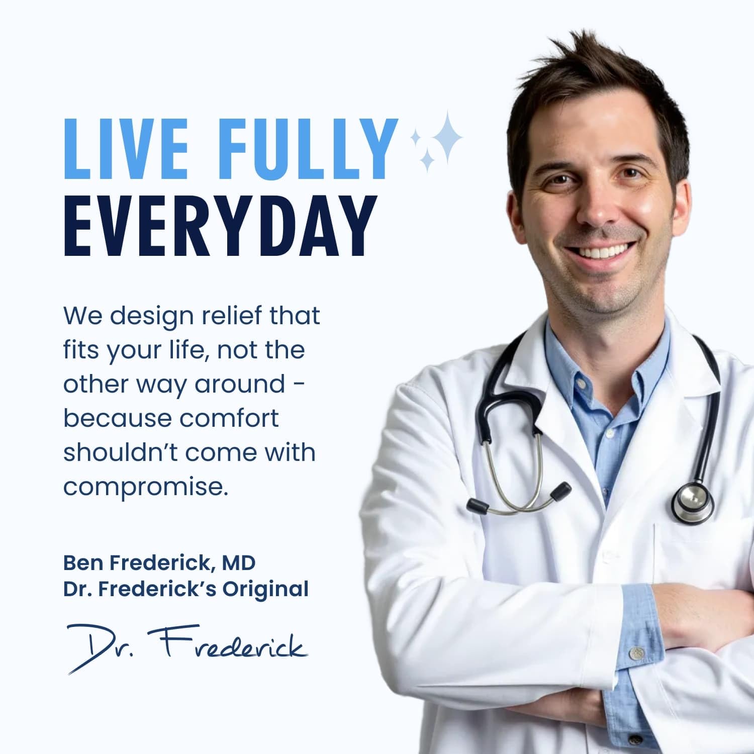Dr. Frederick's Original corrector dedo martillo gel duradero y lavable.